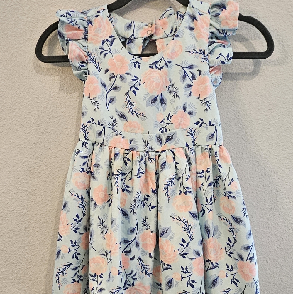 Tahari Cream Ruched Sundress with Scoop Neck
